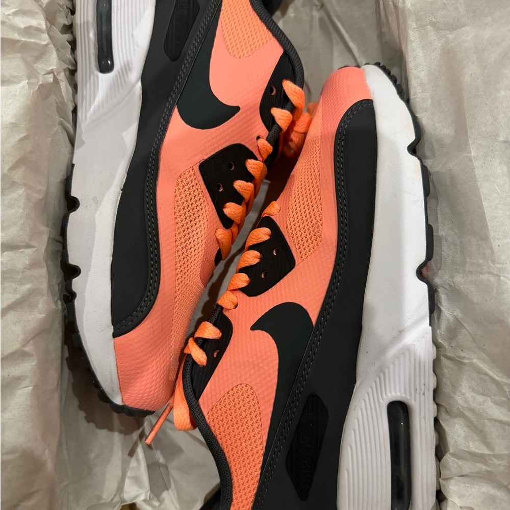 Nike Air Max 90 Ultra 2.0 GS Kids Sneakers - Lava Glow and White